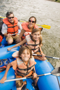 family rafting trip